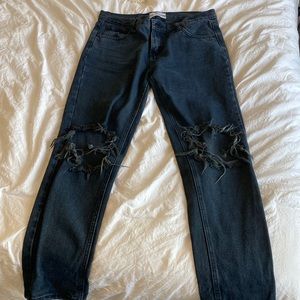 One Teaspoon black low rise jeans